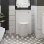 New (M62) Lucia WC Unit - Satin White. RRP £305.00. A Wide Satin White WC Unit, Part Of The L...