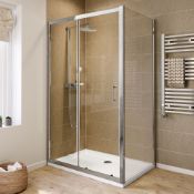 New (M23) 1400x900mm - 6mm - Elements Sliding Door Shower enclosure. RRP £363.99. 6mm Safety G...
