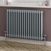 New 600x1226mm Silver Triple Panel Horizontal Colosseum Traditional Radiator. RRP £549.99.For ...