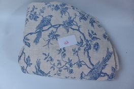 John Lewis single luxury curtain blue approx W240cm x 125cm SKU188
