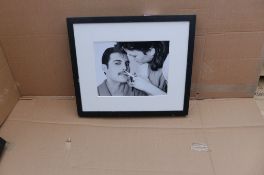 Getty Images Gallery - Grooming Freddie Mercury Wood Framed Print & Mount, 49.5 x 57.5cm