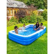 (3G) 6x Kid Connection Inflatable Items. 5x 3 Ring Pool. 1x Inflatable Pirate Ship,