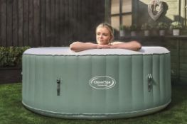 (P9) 1x CleverSpa Cotswolds RRP £350. Unit Inflates. Lot Comes With Cover, Ground Sheet, Pump Pip