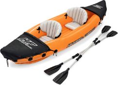 (14B) 1x Bestway Hydro Force Lite Rapid X2 Kayak With Pump.