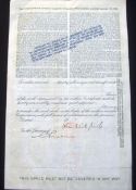International Match Corporation Share Certificate