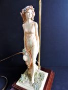 Italian Vittorio Tessaro Figural Table Lamp