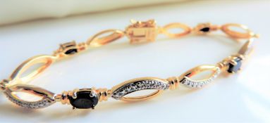 Sapphire Bracelet New with Gift Box