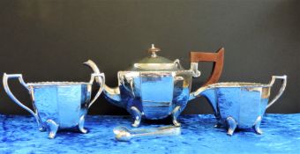 Antique Art Deco Silver Plate Tea Set