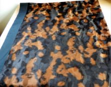 Designer Velvet Cowhide Print Bedspread/Throw