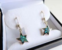 Sterling Silver Opal Earrings New with Gift Pouch