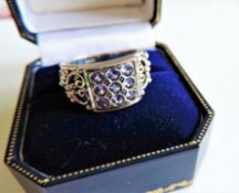 Sterling Silver Tanzanite Ring New with Gift Box