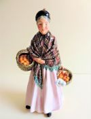 Vintage Royal Doulton Figurine Orange Lady