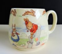 Vintage Royal Doulton Bunnykins Mug Signed Barbara Vernon