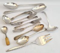 Vintage Parcel of Flatware Includes Serving Spoons.