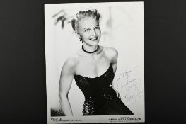 PEGGY LEE (1920-2002) Original signature