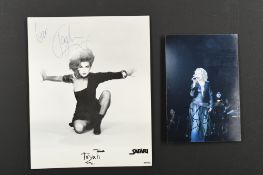 KIM WILDE & TOYAH WILCOX Original signatures