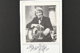 FRANK IFIELD (1930-1985) Original signature