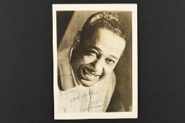DUKE ELLINGTON (1914-1974) Original signature