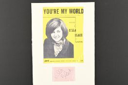 CILLA BLACK Original signature