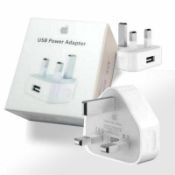3 x Apple Md812B/C 5W Usb Power Adapter For Iphone/Ipod - White