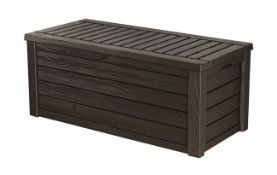 (P) 1x Keter Westwood 750L Garden Storage Unit. (Packaging Open, Unsure If Complete).