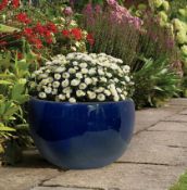 (8D) 2x Chiswick Moon Blue Triple Pot Set RRP £25 Each – All New. Lot Consists Of 1x (H25cm x Dia 3