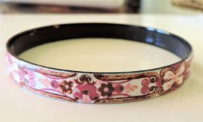 Vintage Michaela Frey Enamelled Bangle Made in Italy c. 1980's Signed