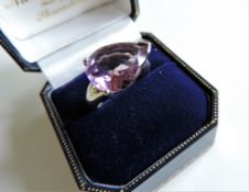 Sterling Silver Ring 5 ct Amethyst Ring New with Gift Box