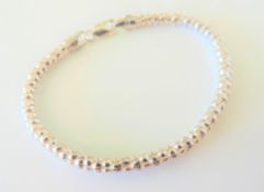 Sterling Silver Popcorn Bracelet New with Gift Pouch