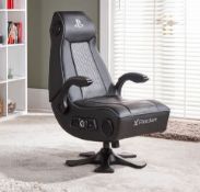 (P2) X-Rocker PlayStation Infinit+ Plus 4.1 Multimedia Gaming Chair RRP £270. Chair And Arms only,