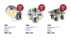 44 Brand New High Street Retail Shop LED Lights includes wall lights and ceiling lights