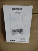 1.8M HDMI-USB cable RRP £10 Grade U.