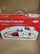 Wooden Train set RRP £40 Grade A.