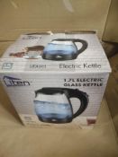 Uten 1.7L Glass Kettle RRP £25 Grade U.