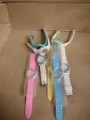 9 Multi-coloured Watches RRP £90 Grade U.