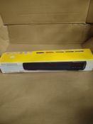 Mini Sound Bar Speaker and Clock RRP £24 Grade U.