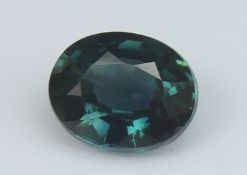 Teal Sapphire, 1.14 Ct