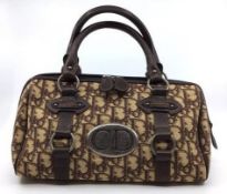 CHRISTIAN DIOR Vintage Diorissimo Canvas Hand Bag