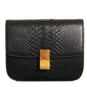 CELINE Celine Python Classic Medium Shoulder Bag