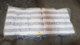 (2K) 2x Single Seat Chair With 2x Striped Cushions. (Unit As New, Removed From Packaging For Photo)
