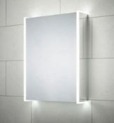 (3B) 1x Bathstore Hydra Single Door LED Mirror Cabinet With Bluetooth Speaker And Sensor Switch. (H