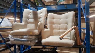 (2J) 2x Leon Chair Natural. (1x No Legs)