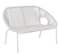 (1B) 1x Acapulco 2 Seater Garden Bench Grey RRP £85.