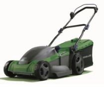 (1D) 1x Powerbase 41cm 1800W Electric Rotary Lawn Mower RRP £119. (Contents Appear As New, Unused).