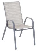 (Mz) 3x Andorra Stackable Patio Chair RRP £25 Each.