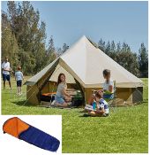 (2J) Mixed Ozark Trail Camping Lot. To Include 2x 8 Person Yurt Tent (Contents Not Checked). 1x 250