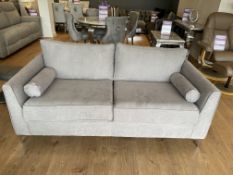 Brand new 3 seater plus 2 seater icon grey fabric sofas. Brand new 3 seater plus 2 seater icon fabri
