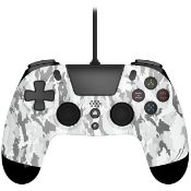 (13C) 5x Gioteck VX4 Premium Wired Controller PS5, PS4 & PC RRP £29.99 Each. (3x Camo, 2x Grey)