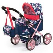 (11G) 3x Items. 2x Wish Cosatto Doll’s Pram RRP £35 Each. 1x HTI Chicco Junior 3 In 1 Pram.