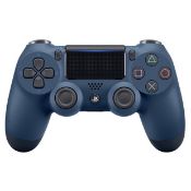 (13C) 1x Sony PlayStation Dual Shock Controller Navy RRP £49.99. (No Box Or Cables In Lot).